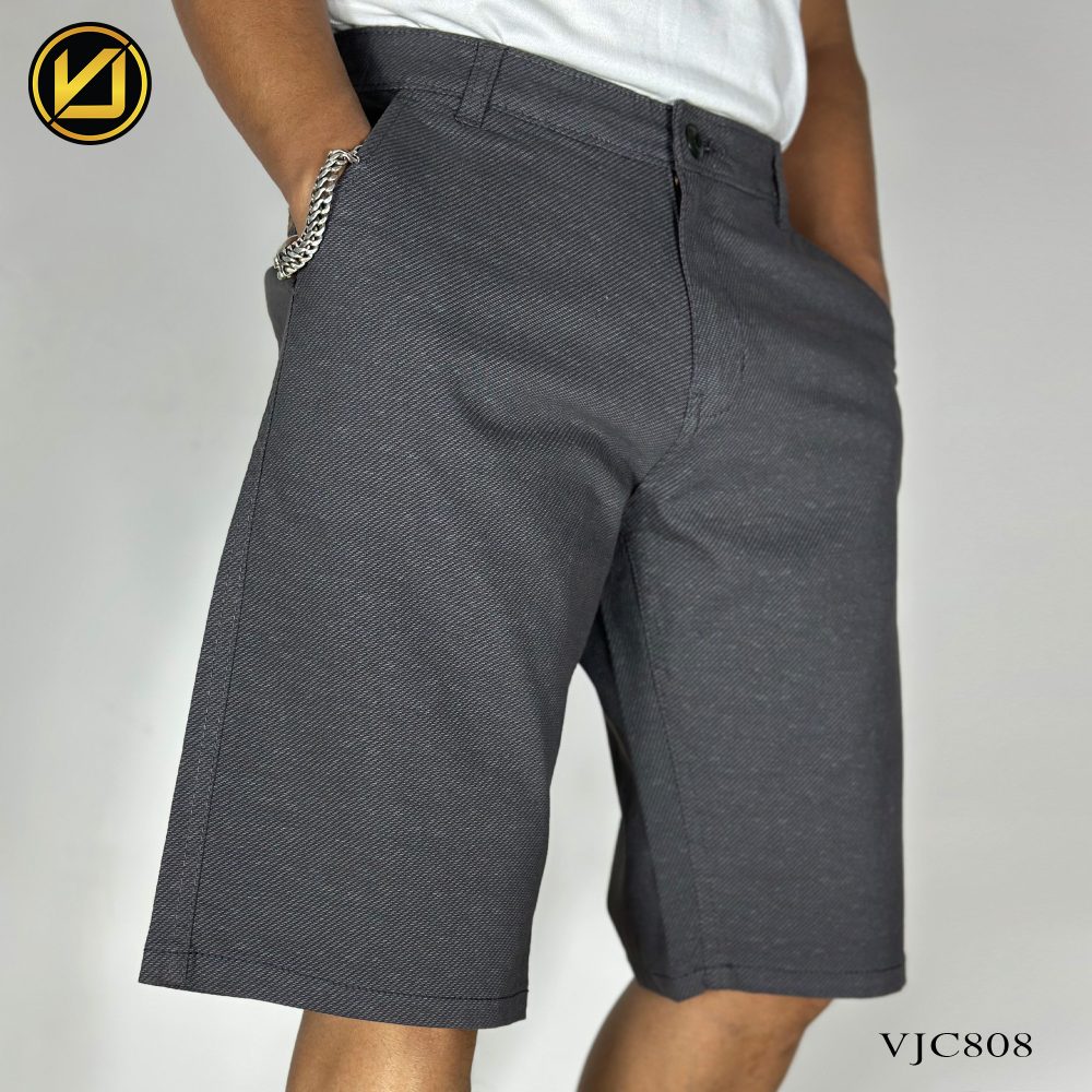 VIRJEANS (VJC808) Stretchable Cotton Half Pant For Men-Grey 3